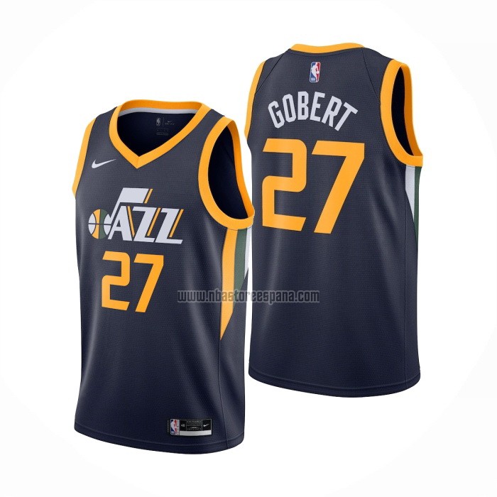 Camiseta Utah Jazz Rudy Gobert NO 27 Icon Azul